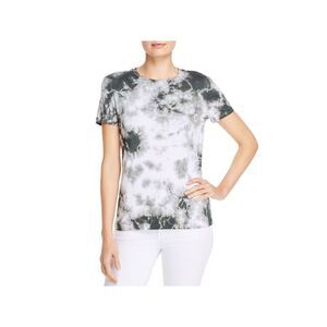 DOLAN Womens Green Stretch Tie Dye Short Sleeve Crew Neck T-Shirt S